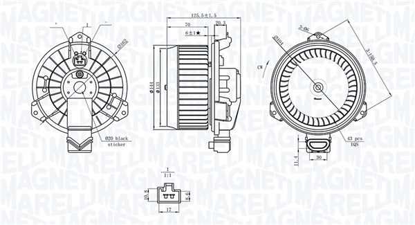 vidaus pūtiklis - 069412749010 MAGNETI MARELLI