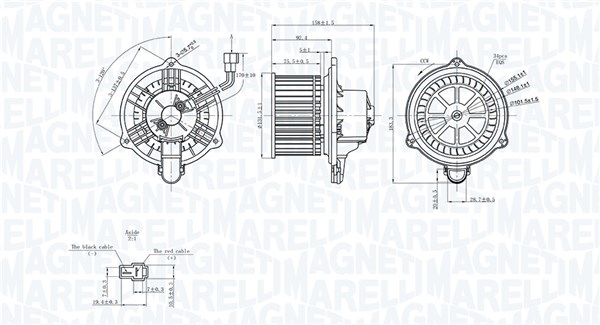 Ventilatore abitacolo - 069412752010 MAGNETI MARELLI
