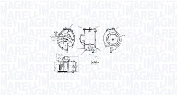 Interior Blower - 069412759010 MAGNETI MARELLI