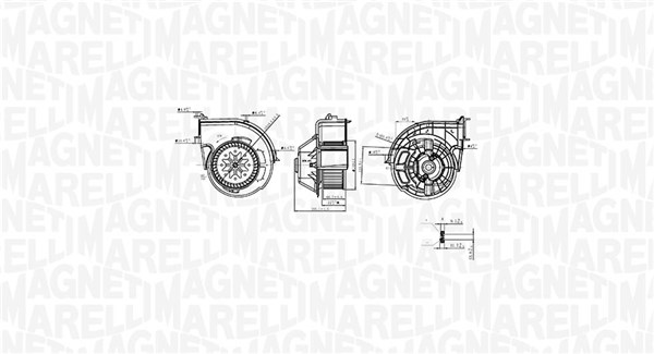 Ventilatore abitacolo - 069412761010 MAGNETI MARELLI