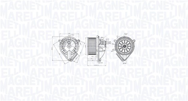 Interior Blower - 069412764010 MAGNETI MARELLI