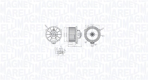 Ventilatore abitacolo - 069412768010 MAGNETI MARELLI
