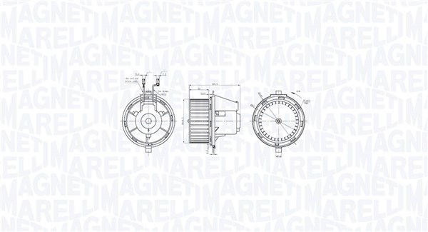 Ventilatore abitacolo - 069412770010 MAGNETI MARELLI