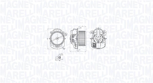 Ventilatore abitacolo - 069412771010 MAGNETI MARELLI