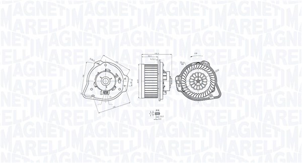 Interior Blower - 069412772010 MAGNETI MARELLI