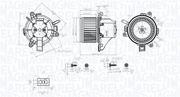 Ventilatore abitacolo - 069412779010 MAGNETI MARELLI