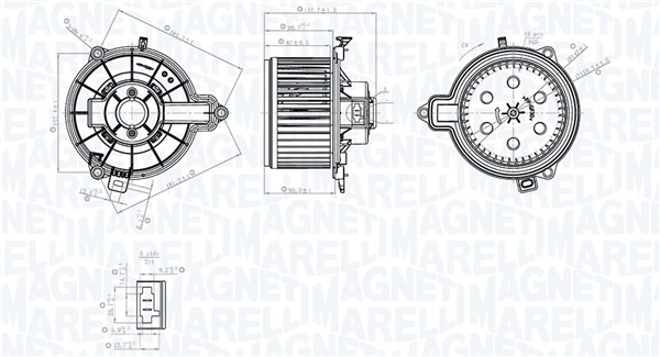 Interior Blower - 069412782010 MAGNETI MARELLI