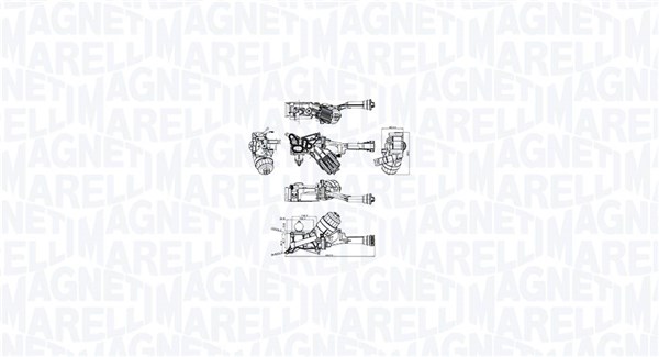 Oil Cooler, engine oil - 350300001200 MAGNETI MARELLI