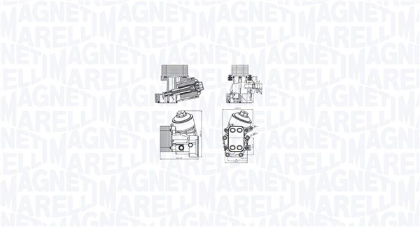 Radiatore olio, Olio motore - 350300004100 MAGNETI MARELLI