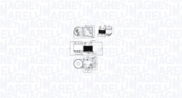 Radiatore olio, Olio motore - 350300004200 MAGNETI MARELLI