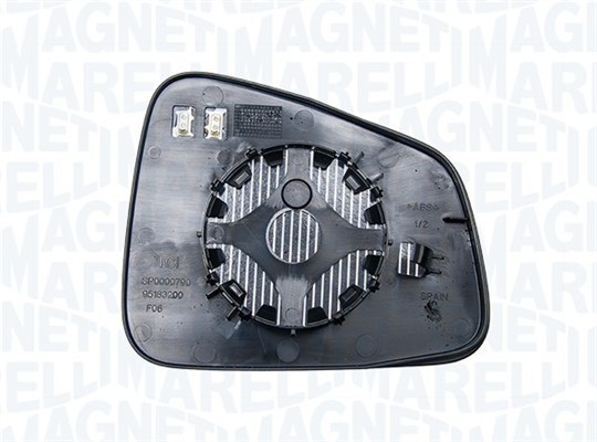 Vetro specchio, Specchio esterno - 182209012800 MAGNETI MARELLI