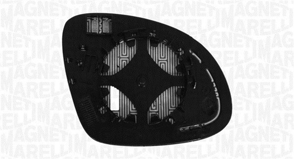 Mirror Glass, outside mirror - 182209009100 MAGNETI MARELLI