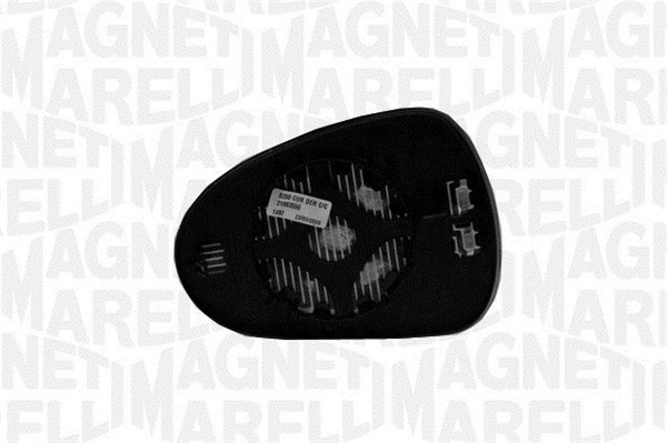 Vetro specchio, Specchio esterno - 351991307890 MAGNETI MARELLI