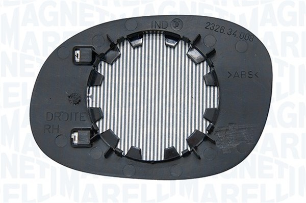 veidrodėlio stiklas, išorinis veidrodėlis - 351991304240 MAGNETI MARELLI