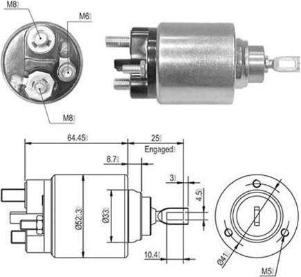 Solenoid Switch, starter - 940113050010 MAGNETI MARELLI