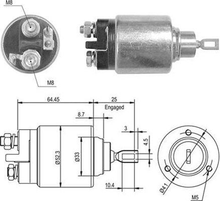 Elettromagnete, Motore d'avviamento - 940113050011 MAGNETI MARELLI