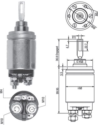Elettromagnete, Motore d'avviamento - 940113050259 MAGNETI MARELLI