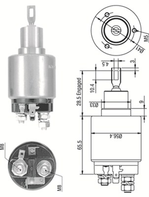 Solenoid Switch, starter - 940113050270 MAGNETI MARELLI