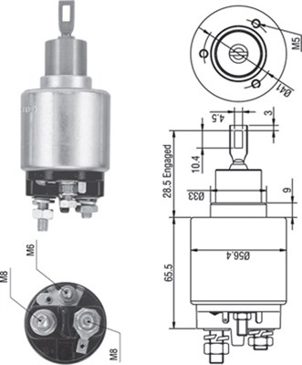 Solenoid Switch, starter - 940113050271 MAGNETI MARELLI