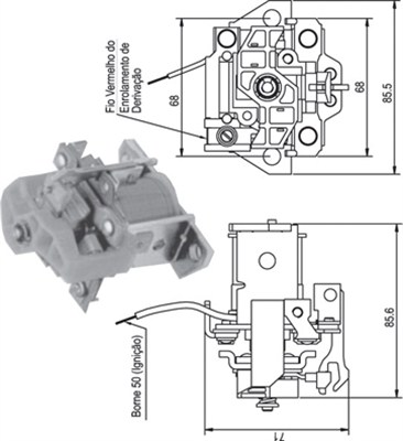 Solenoid Switch, starter - 940113050336 MAGNETI MARELLI