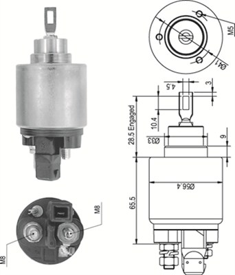 Elettromagnete, Motore d'avviamento - 940113050343 MAGNETI MARELLI