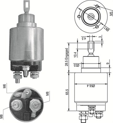 Solenoid Switch, starter - 940113050348 MAGNETI MARELLI