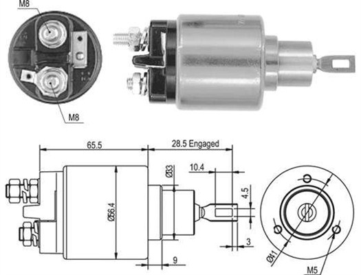 Elettromagnete, Motore d'avviamento - 940113050435 MAGNETI MARELLI