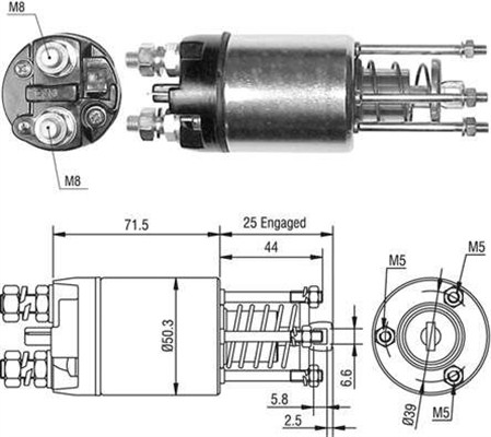 Elettromagnete, Motore d'avviamento - 940113050460 MAGNETI MARELLI