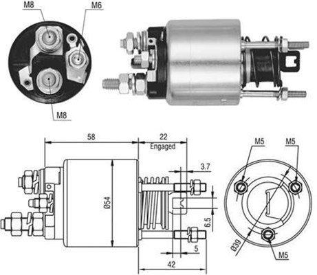 Elettromagnete, Motore d'avviamento - 940113050526 MAGNETI MARELLI