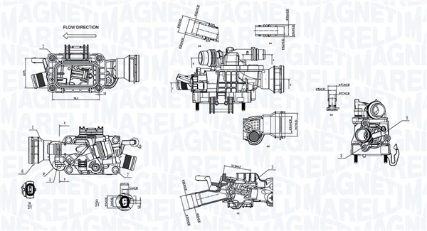 termostatas, aušinimo skystis - 352317005080 MAGNETI MARELLI