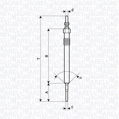 Glow Plug - 062900127304 MAGNETI MARELLI