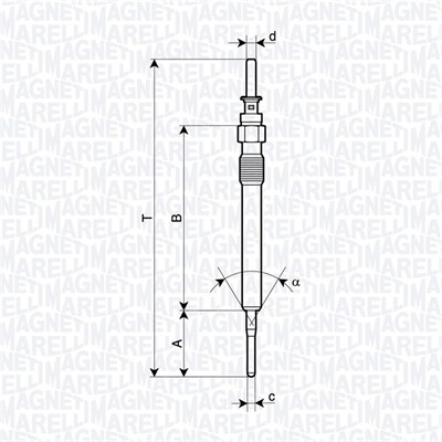 Glow Plug - 062900130304 MAGNETI MARELLI