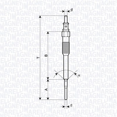 Glow Plug - 062900136304 MAGNETI MARELLI
