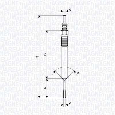 Glow Plug - 062900140304 MAGNETI MARELLI