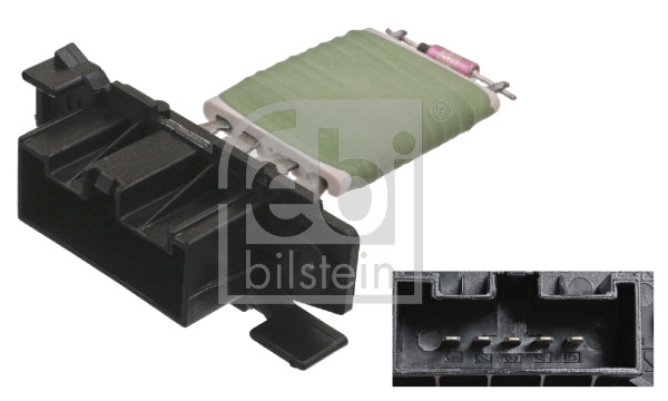 Resistenza, Ventilatore abitacolo - 100043 FEBI BILSTEIN