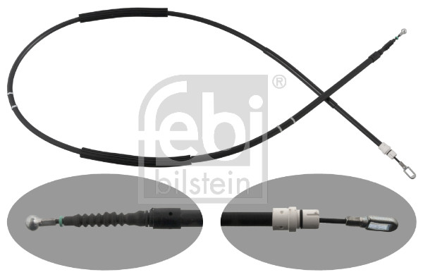 Cable, parking brake - 100563 FEBI BILSTEIN