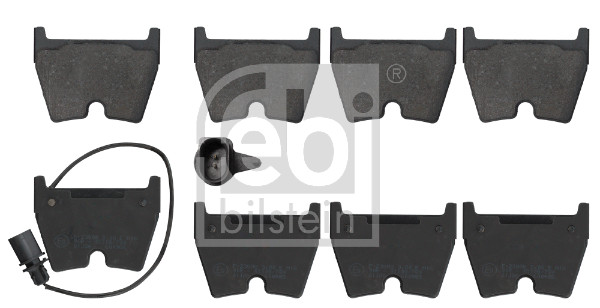 Brake Pad Set, disc brake - 116024 FEBI BILSTEIN