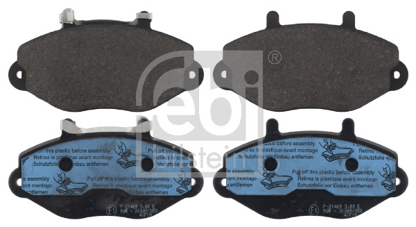 Brake Pad Set, disc brake - 116070 FEBI BILSTEIN