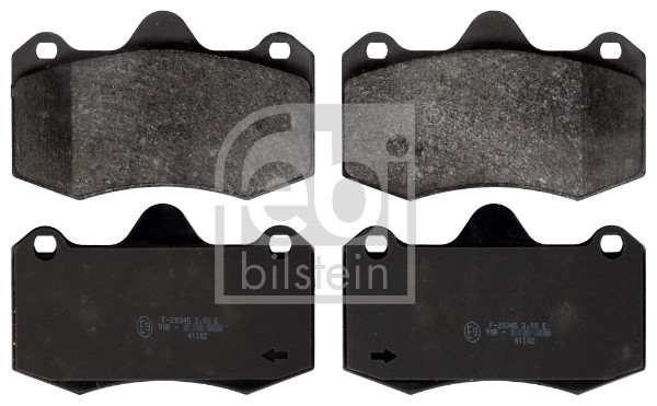 Brake Pad Set, disc brake - 116207 FEBI BILSTEIN