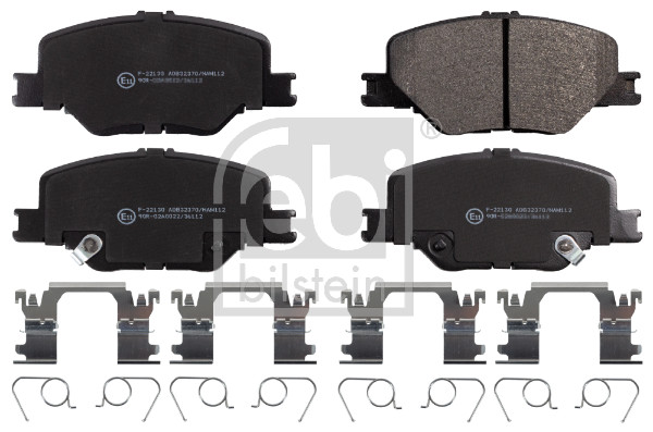 Kit pastiglie freno, Freno a disco - 116247 FEBI BILSTEIN