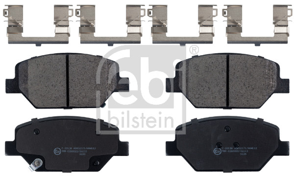 Brake Pad Set, disc brake - 116248 FEBI BILSTEIN