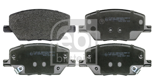 Kit pastiglie freno, Freno a disco - 116381 FEBI BILSTEIN