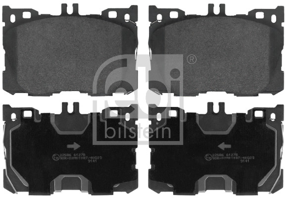 Brake Pad Set, disc brake - 116428 FEBI BILSTEIN