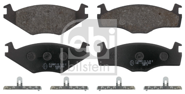 Brake Pad Set, disc brake - 16076 FEBI BILSTEIN