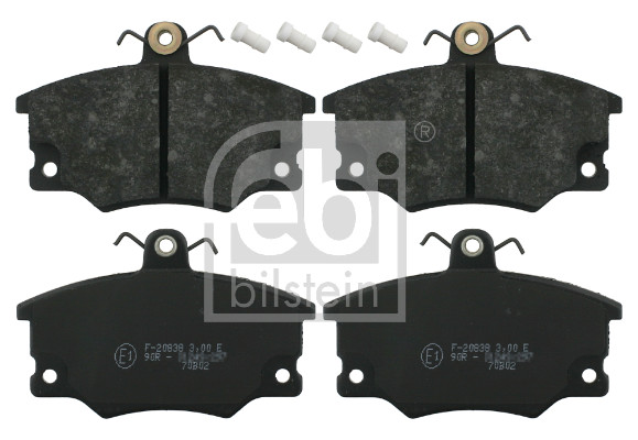 stabdžių trinkelių rinkinys, diskinis stabdys - 16079 FEBI BILSTEIN