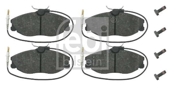 stabdžių trinkelių rinkinys, diskinis stabdys - 16257 FEBI BILSTEIN