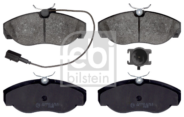 Brake Pad Set, disc brake - 16391 FEBI BILSTEIN