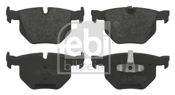 stabdžių trinkelių rinkinys, diskinis stabdys - 16587 FEBI BILSTEIN