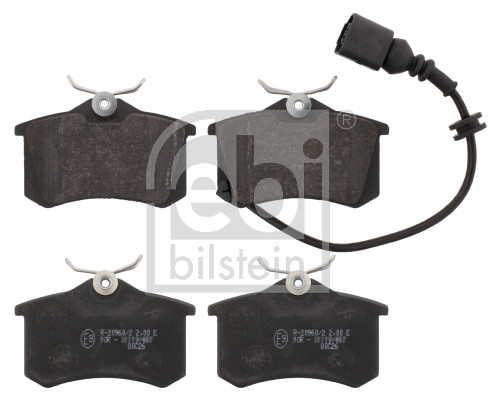 stabdžių trinkelių rinkinys, diskinis stabdys - 16639 FEBI BILSTEIN