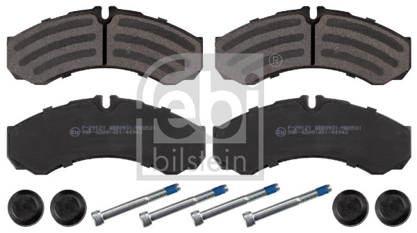 stabdžių trinkelių rinkinys, diskinis stabdys - 16704 FEBI BILSTEIN
